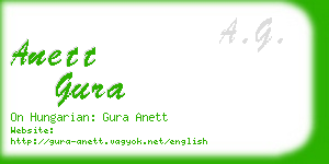 anett gura business card